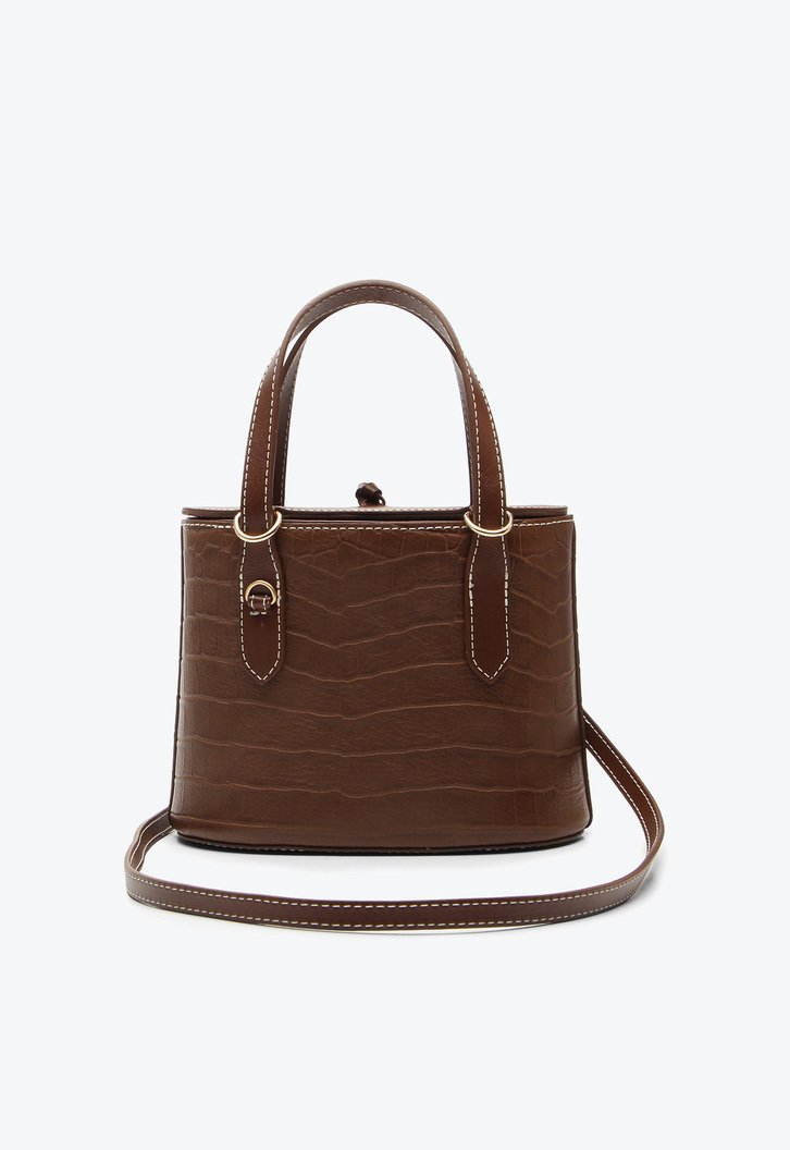 Bolsa Tiracolo Marrom Vicenza Lolla Média