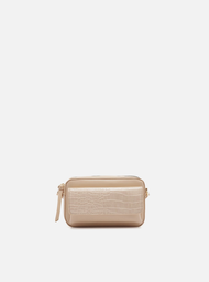 Bolsa Tiracolo Nude Arezzo Ziper Pequena