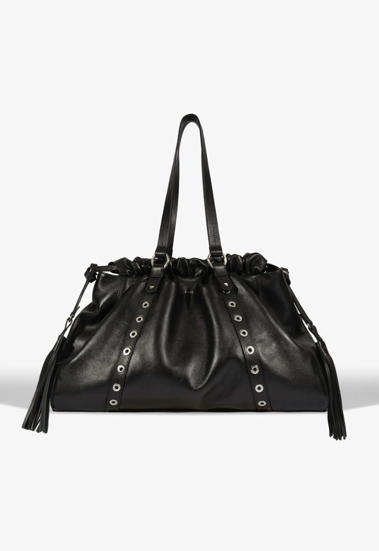 Bolsa Maxi Tote Impact Couro Preta | ZZ MALL