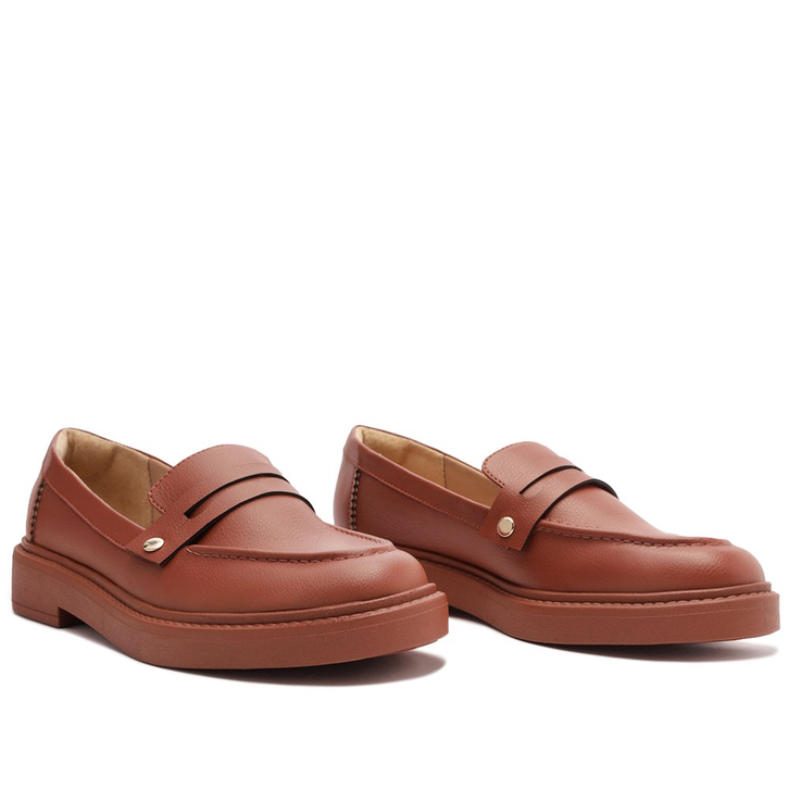 Mocassim Marrom Detalhe Removível