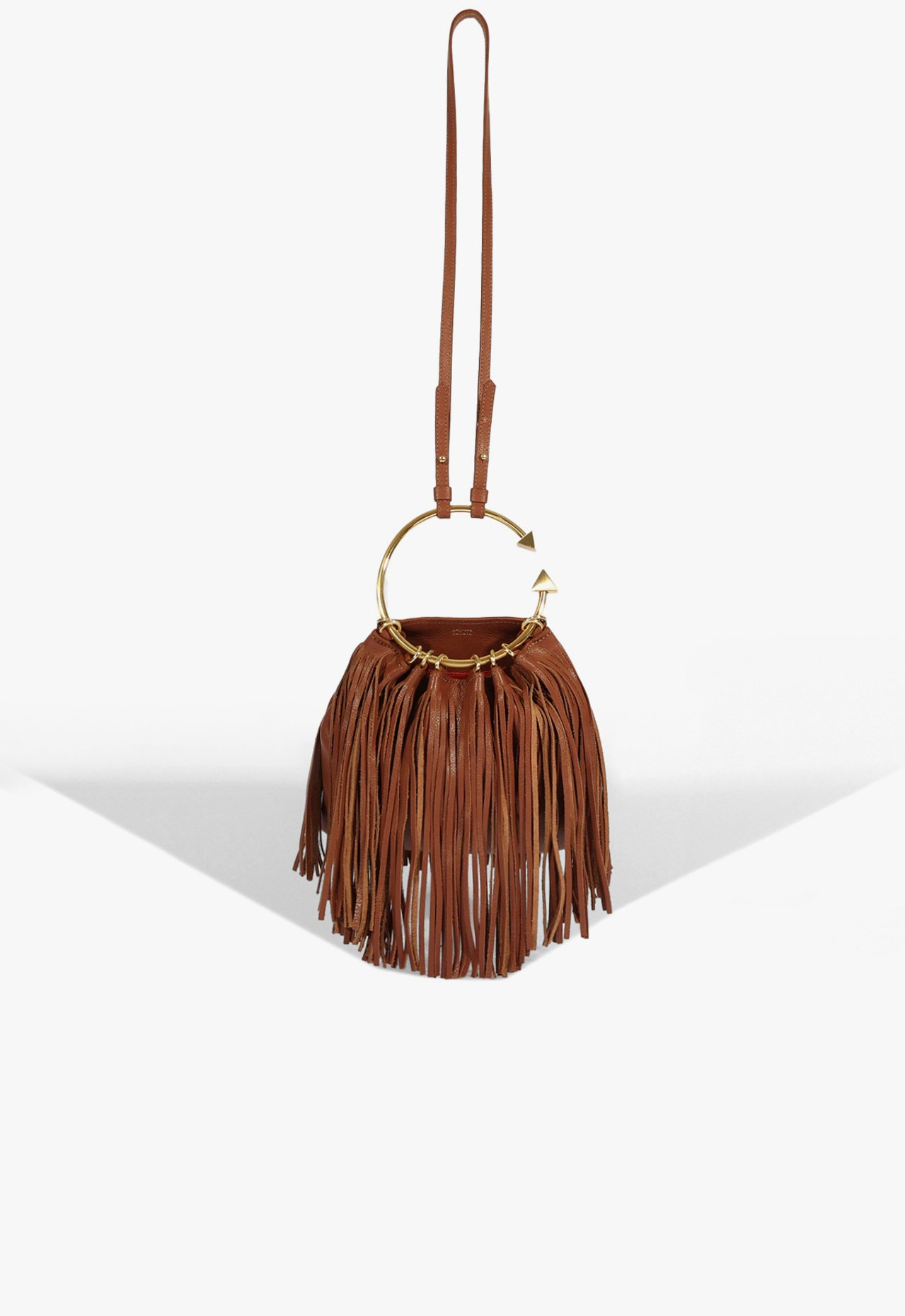 Bolsa Marrom Schutz Virgo Fringes Couro | ZZ MALL