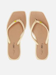 Chinelo de Dedo Branco Recouro Square Smiley