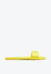 Chinelo Casual Amarelo Schutz Flats Couro