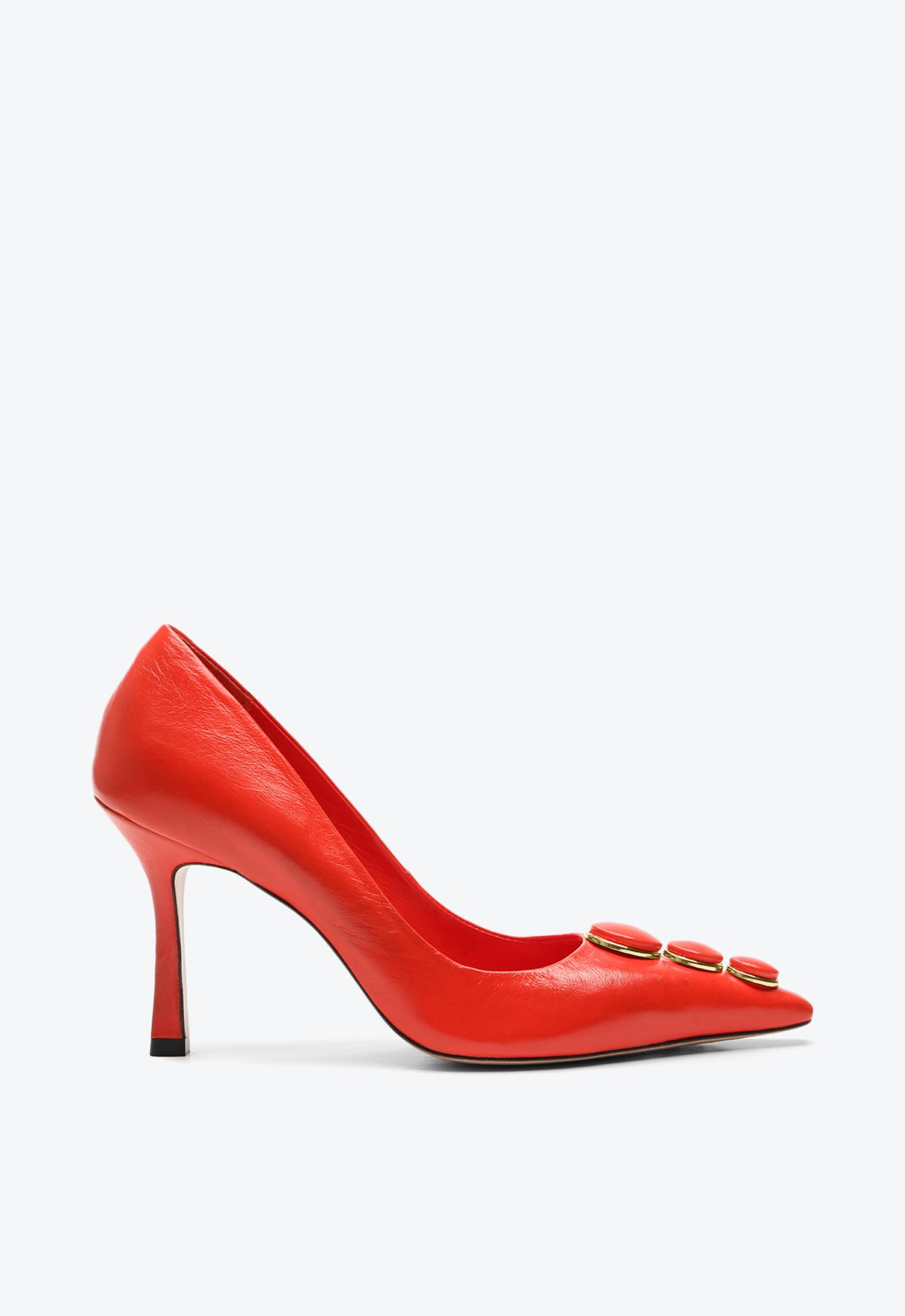 Sapato Scarpin Vermelho Schutz Salto Alto Couro | ZZ MALL