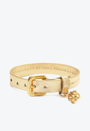 Pulseira Dourada Schutz Ss Couro