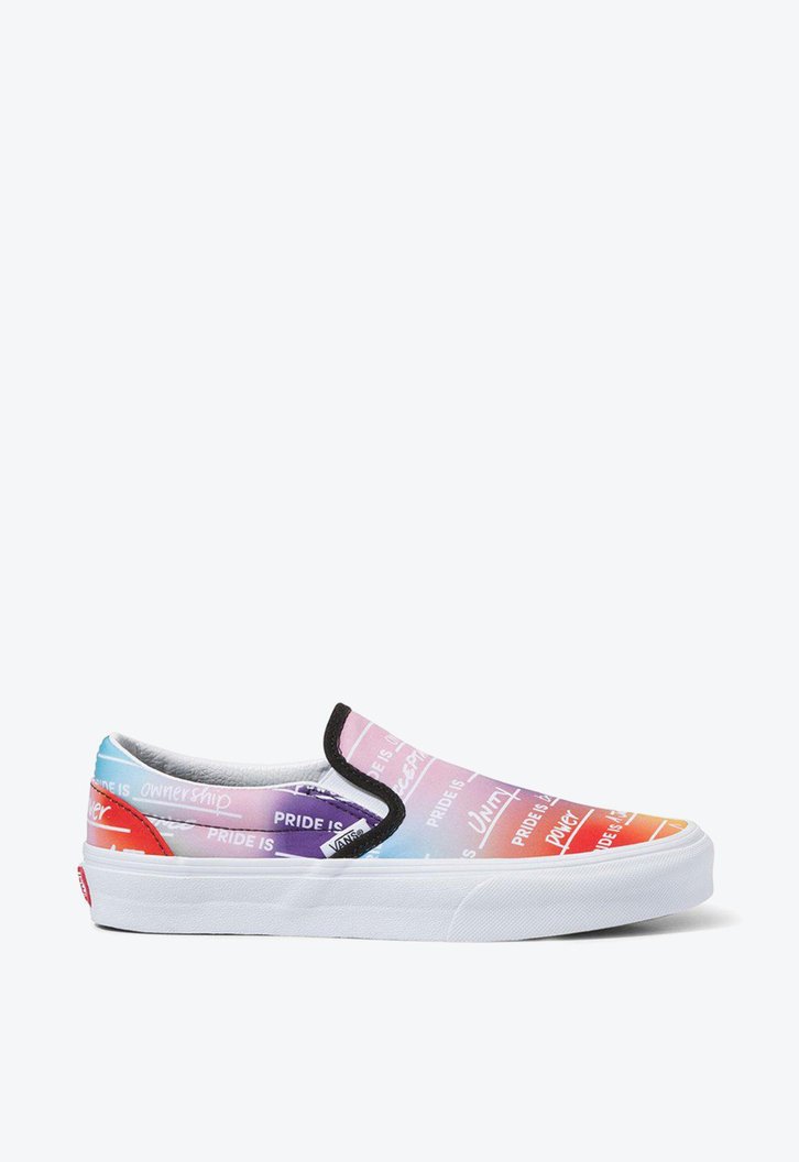Tênis Vans Slip On Pride Rainbow True White