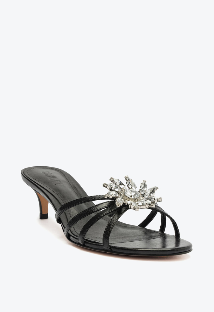 Sandália Preta Schutz Cosmic Mid Couro | ZZ MALL Sandália Preta Schutz Cosmic Mid Couro | ZZ MALL