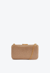 Bolsa Clutch Dourada Schutz Pequena Tecido