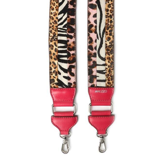 animal print bolsa strap
