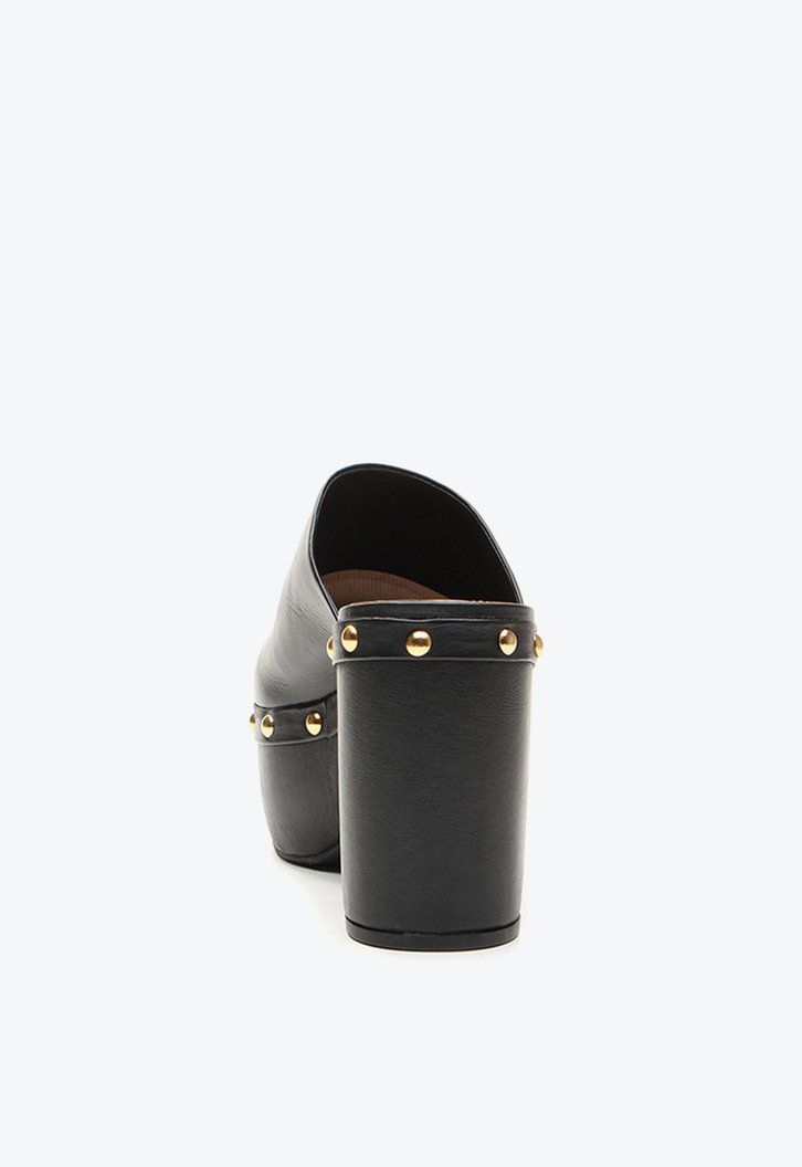Mule Preta Vicenza Clog