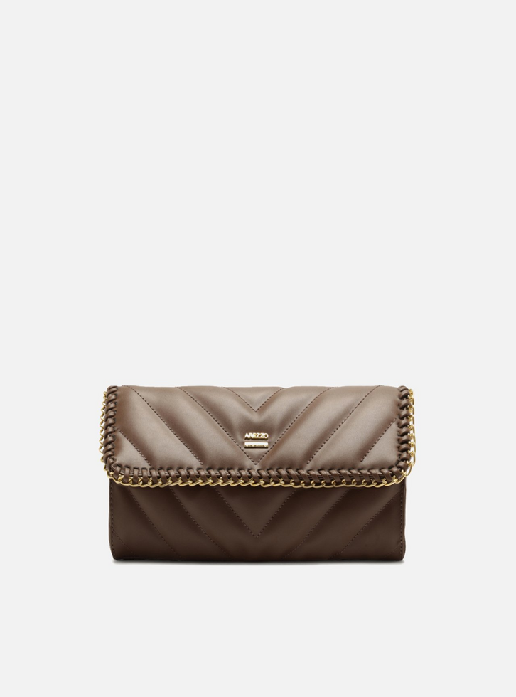 Bolsa Tiracolo Marrom Média