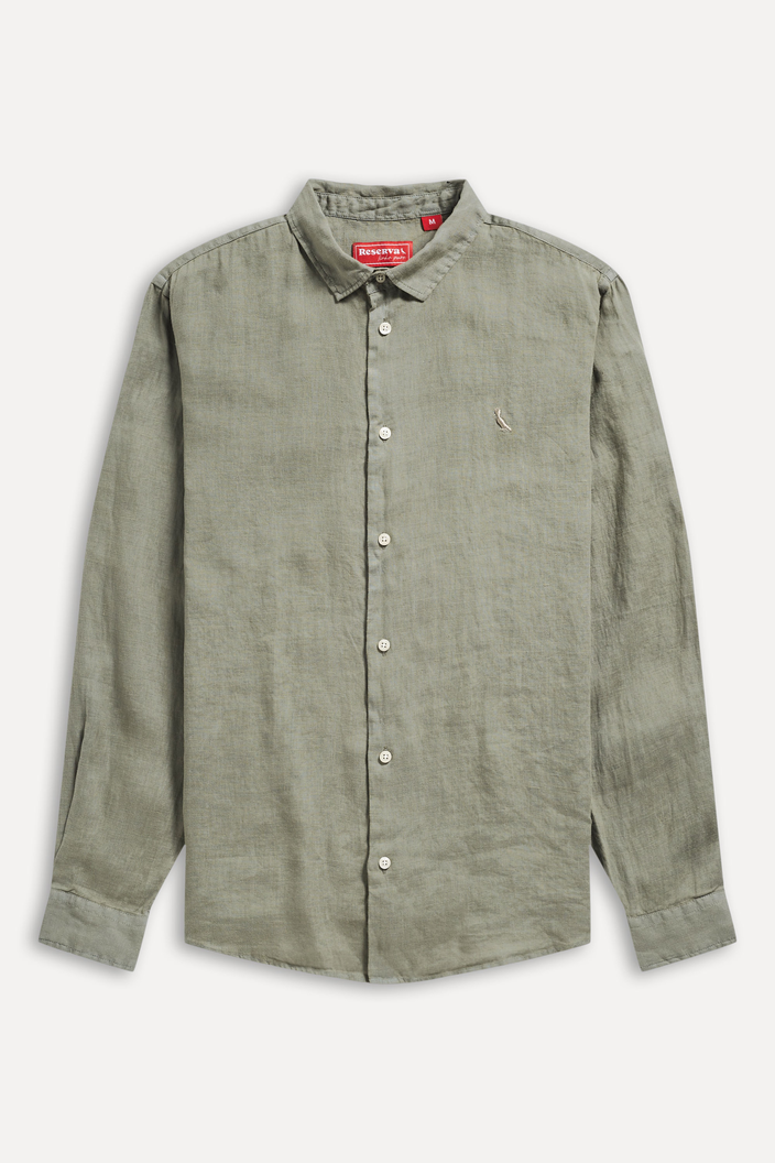 CAMISA VERDE RESERVA LINHO