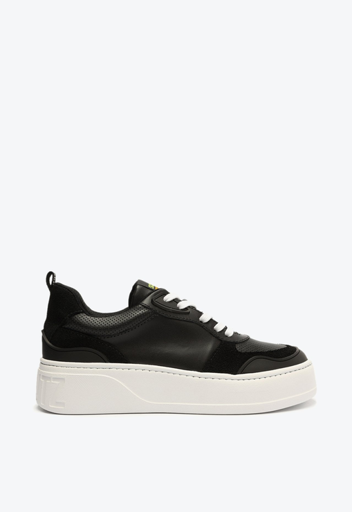 Tênis Flatform Preto Schutz Couro