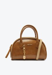 Bolsa Tote Marrom Bege Anacapri Capuccino E Média New Box Trendy