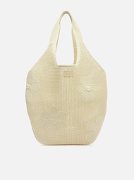 Bolsa Shopping Branca Crochê Mayra Glam Grande