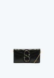 Bolsa Tiracolo Clutch Preta Schutz Poison Couro