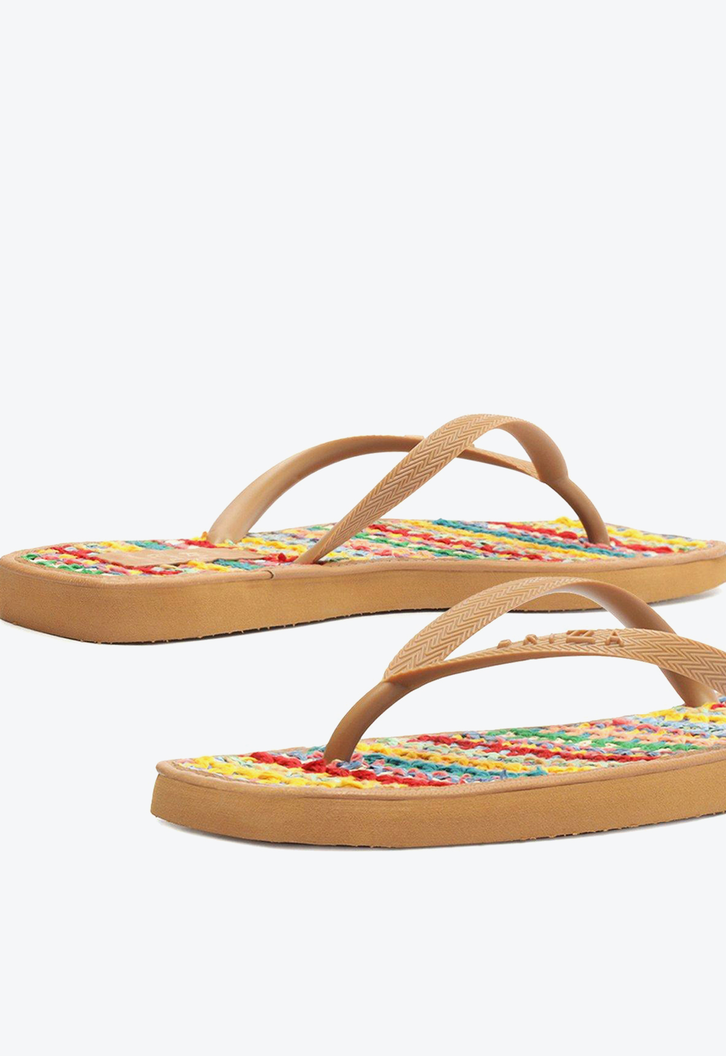 Chinelo De Dedo Brown Brizza Cooper Square Crochê