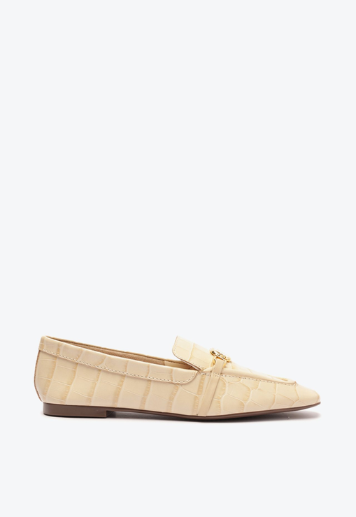 Mocassim Croco Enfeite Branco
