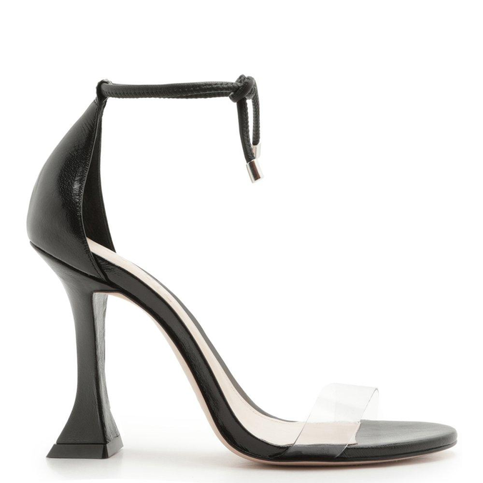 SANDÁLIA Schutz BELLE SALTO TAÇA VINIL BLACK | ZZ MALL