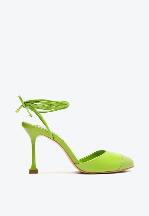 Sapato Scarpin Cecilia Couro Verde