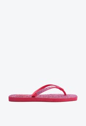 Chinelo De Dedo Rosa Arezzo Brizza Glitter Square