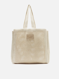 Bolsa Shopping Dourada Metal Mônaco Grande