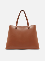 Bolsa Shopping Marrom Arezzo Grande Básica
