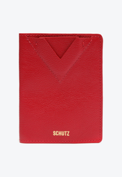 Porta Passaporte Vermelho Schutz Ellie Couro