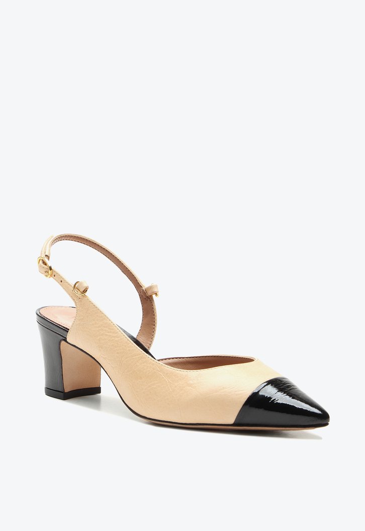 Slingback  Lua Bege