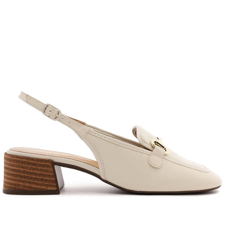 Sapatilha Slingback Bridão Viena Branca