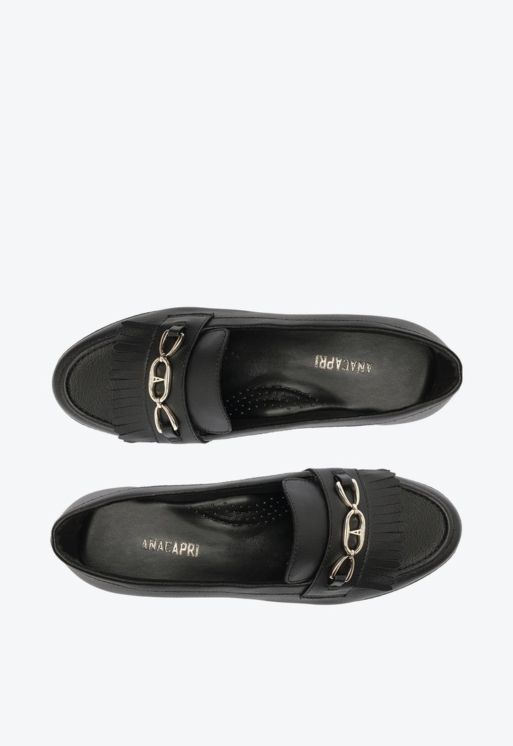 Mocassim Preto Franjas