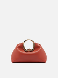 Bolsa Tiracolo Média Laranja Alça Metal