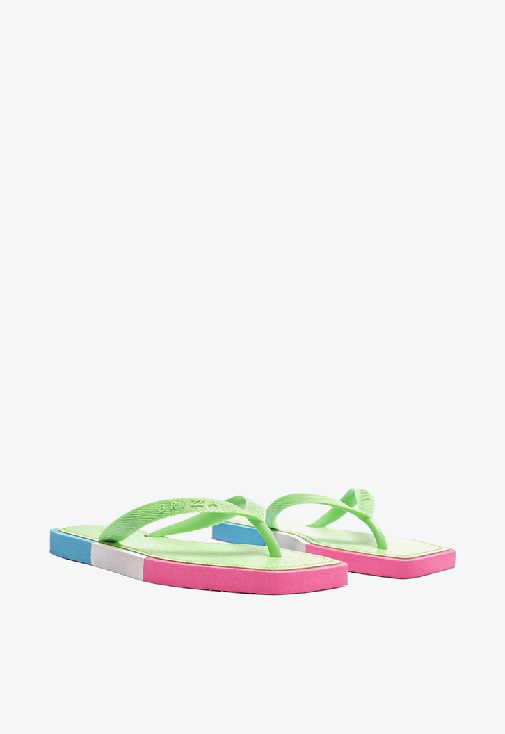 Chinelo De Dedo Verde Brizza Color Square