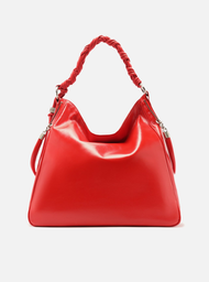 Bolsa Hobo Vermelha Arezzo Couro Grande Alça Torcidos