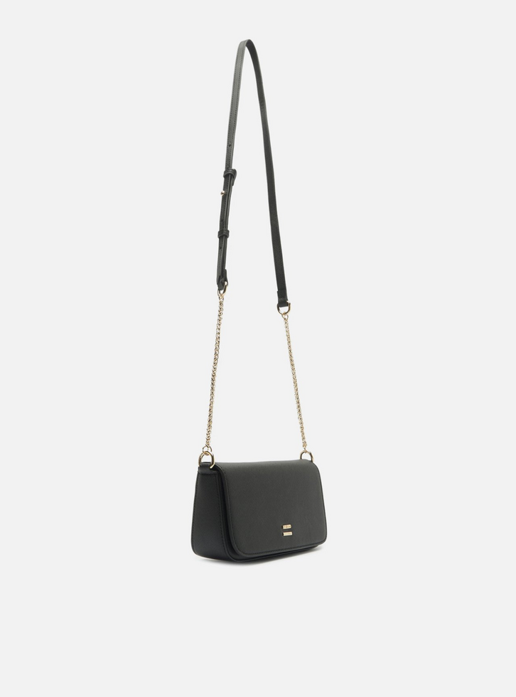 AO　レディース　BLK M Bolsa Tiracolo Preta Média | ZZ MALL