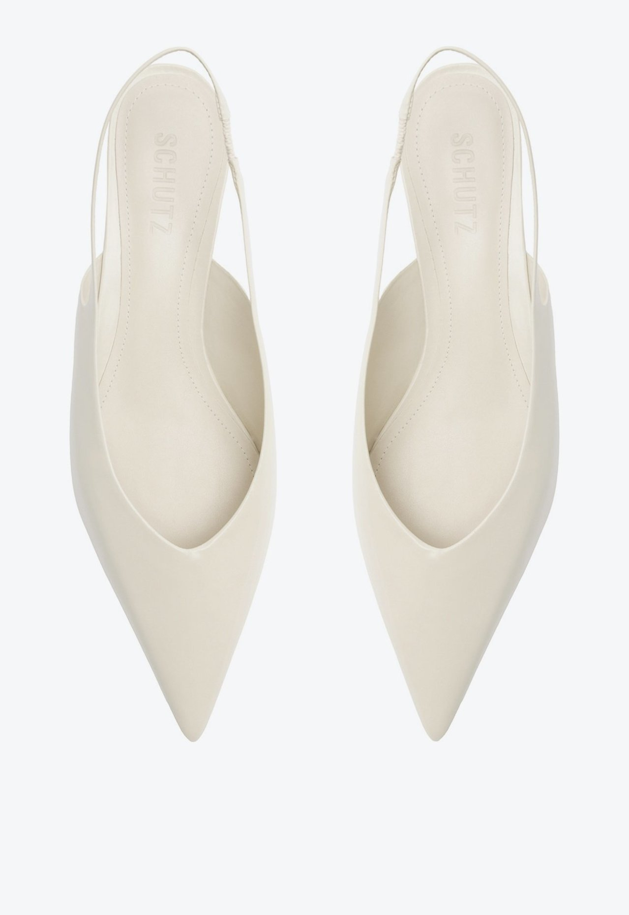 Sapato Mule Branca Schutz Adelle Couro | ZZ MALL