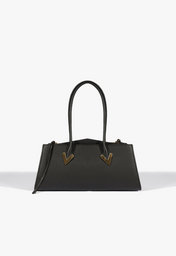 Bolsa Tote Média Adele Couro Marrom | ZZ MALL