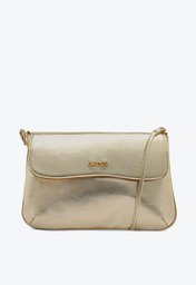 Bolsa Tiracolo Dourada Anacapri Média Aba Nuvem
