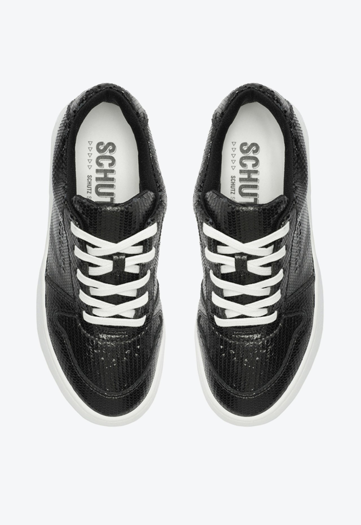 TÊNIS FLATFORM COURO preto