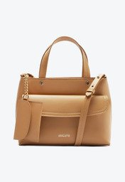 Bolsa Tote Pouch Bege Anacapri Média Com