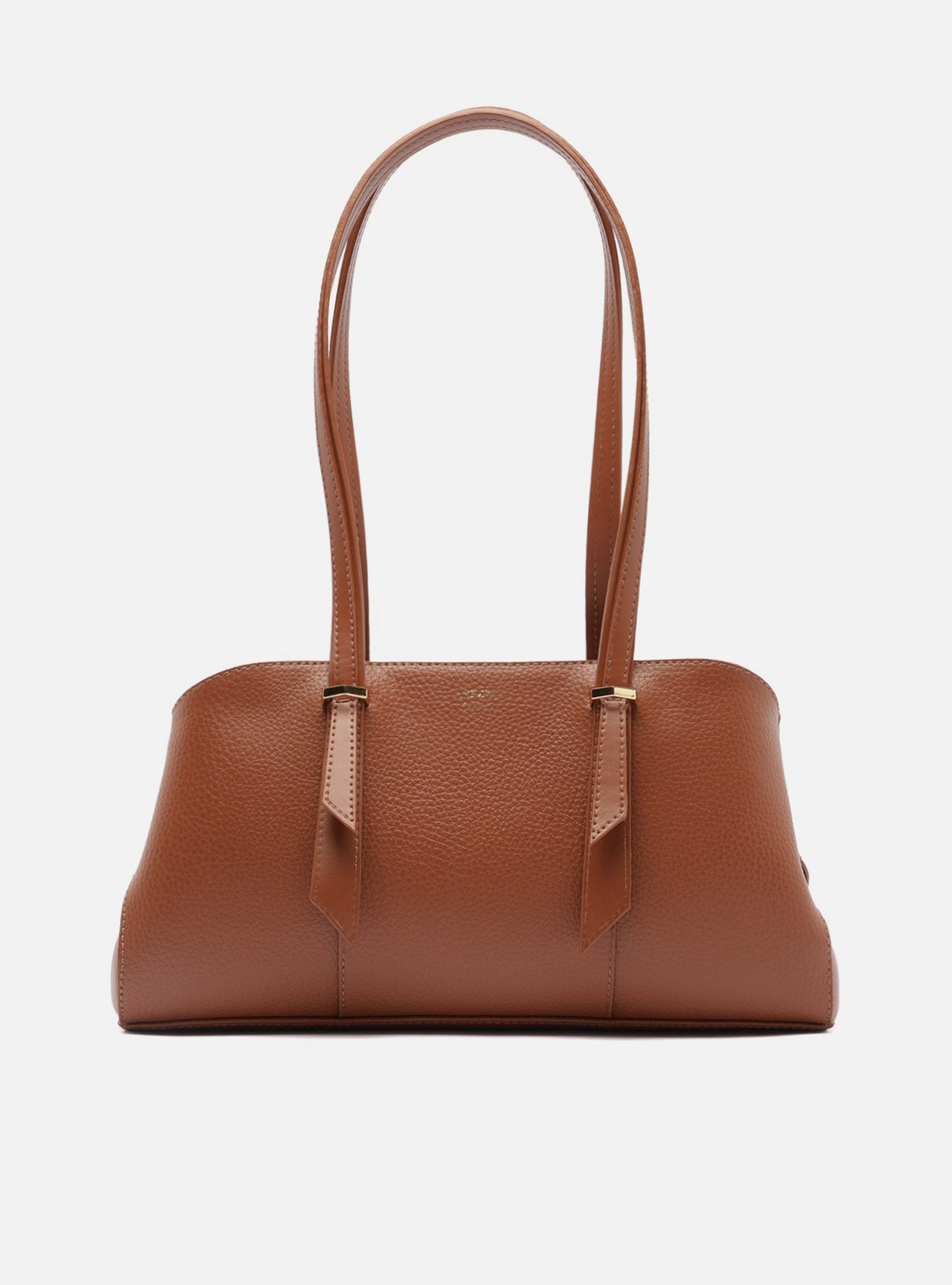 Bolsa Shoulder Marrom Texturizada Grande Alças Duplas | ZZ MALL