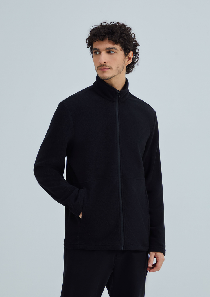 Jaqueta Preta Hering Masculina Em Fleece