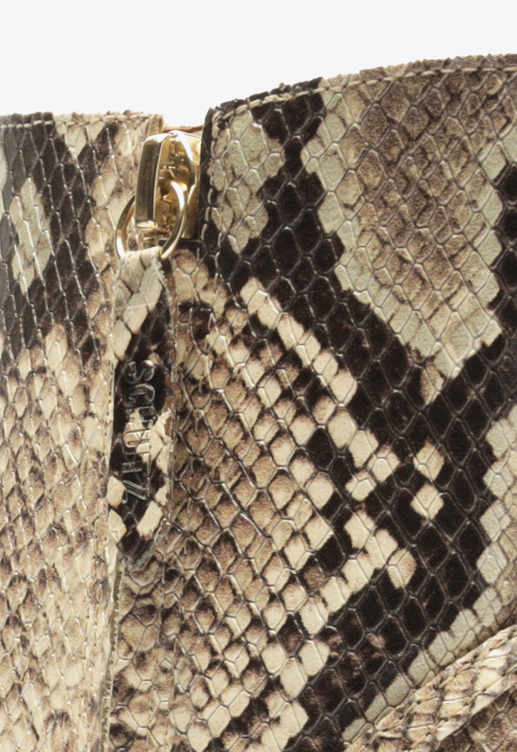 Bota Salto Bloco Christine Animal Print