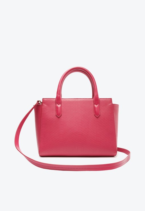 Bolsa Tote Millie Snake Rosa