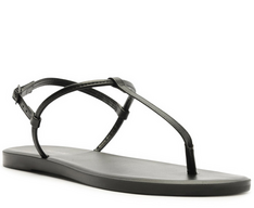 Sandália Rasteira Slim Monocolor Preta