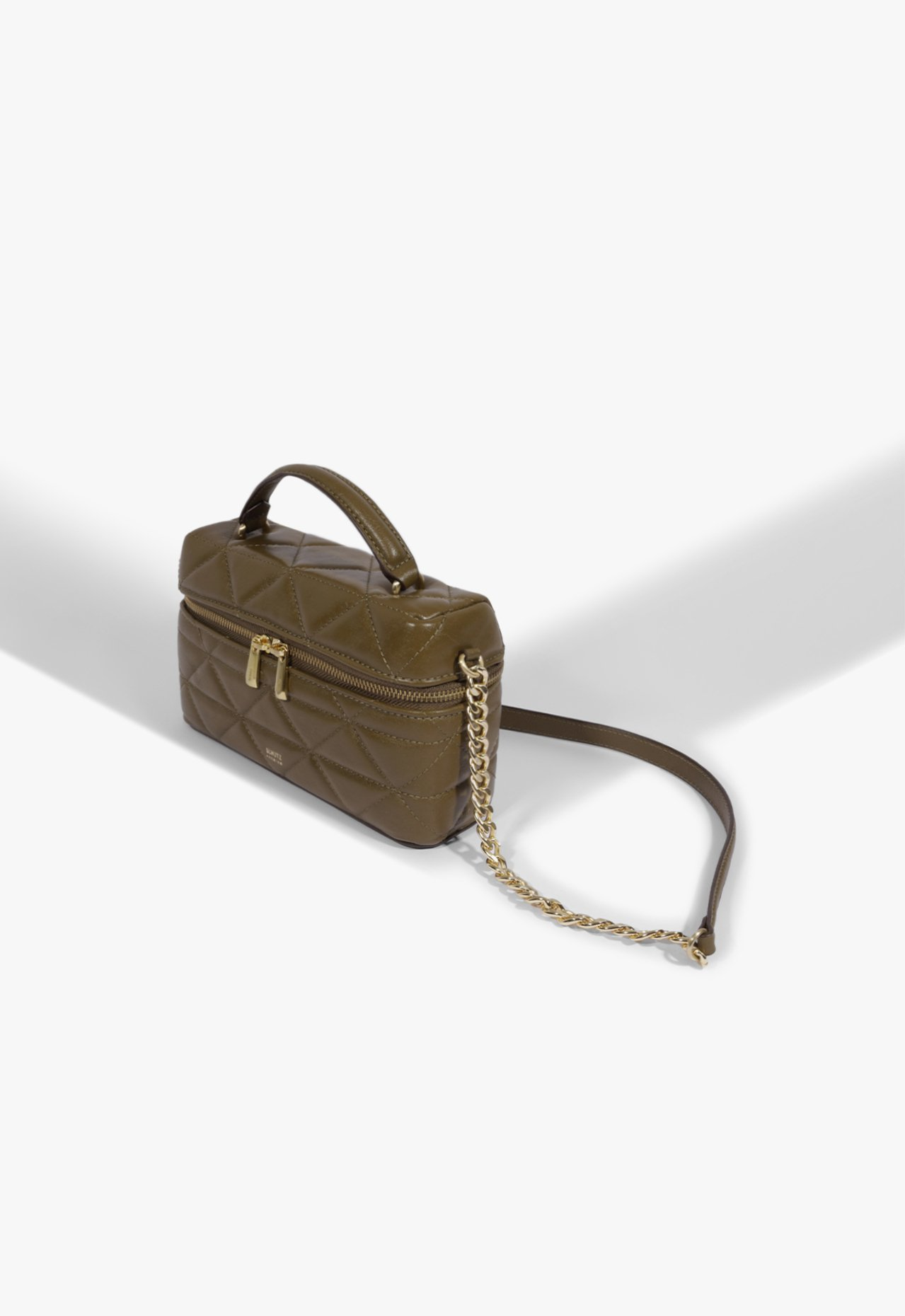 Bolsa Satchel Vanity Média Couro Verde | ZZ MALL