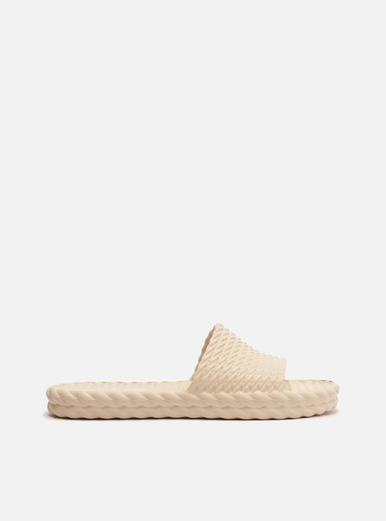 Chinelo Slide Off-white Brizza Marrocos