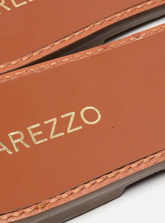 RASTEIRA MARROM AREZZO LA MARINA COURO TRESSÊ