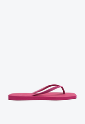 Chinelo De Dedo Roxo Arezzo Brizza Bico Quadrado Tiras
