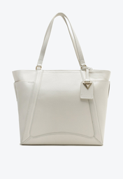 Bolsa Tote Branca Schutz Grande Path Couro